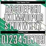 White-Black Kelly Jersey Sublimation Uniform Soccer Custom Green