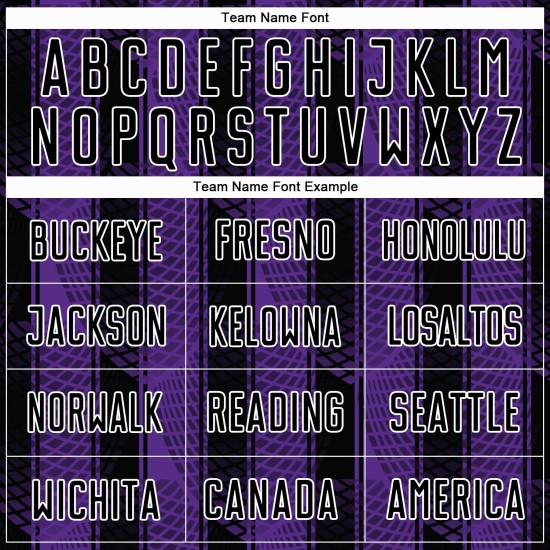 Abstract Purple-White Jersey Black Soccer Network Custom Sublimation Uniform