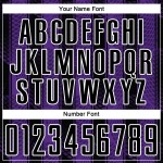 Abstract Purple-White Jersey Black Soccer Network Custom Sublimation Uniform