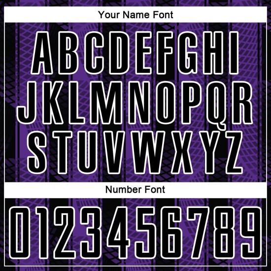 Abstract Purple-White Jersey Black Soccer Network Custom Sublimation Uniform