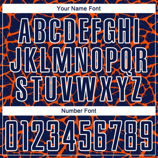 Network Jersey Sublimation Soccer Splash Abstract Uniform Custom Navy Orange-White
