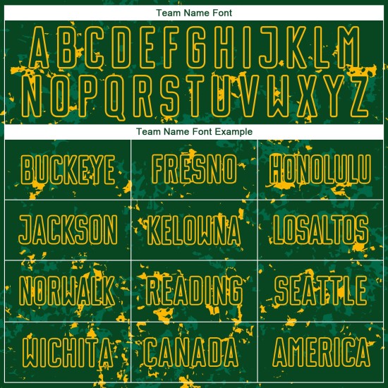 Sublimation Soccer Green Custom Green Uniform Jersey Gold-Kelly Abstract Fragment Art