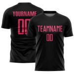 Black Uniform Pink Custom Sublimation Neon Jersey Soccer Black Uniform Pink Custom Sublimation Neon Jersey Soccer