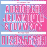 Light Jersey Sublimation Line Custom Uniform Soccer Blue Pink-White