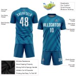 Sublimation Uniform Custom Jersey White Soccer Teal Sublimation Uniform Custom Jersey White Soccer Teal