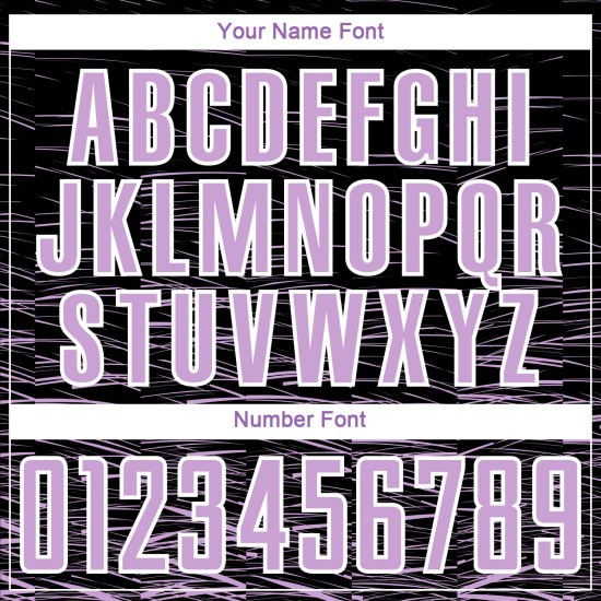 Custom Sublimation Jersey Light Soccer Line Black Purple-White Uniform