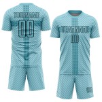 Sublimation Jersey Uniform Soccer Geometric Shapes Blue Black Custom Panther Sublimation Jersey Uniform Soccer Geometric Shapes Blue Black Custom Panther