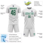 Jersey White Uniform Kelly Sublimation Green Custom Soccer
