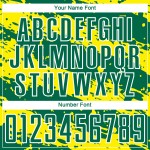 Light Green Kelly Jersey Soccer Splash Sublimation Custom Uniform Yellow-White