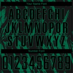 Soccer Sublimation Uniform Green Kelly Jersey Custom Black