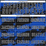 Custom Jersey Thunder Uniform Splash Sublimation Soccer Black Blue-White