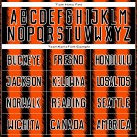 Soccer Sublimation Custom Uniform Line Jersey Black Orange-White Soccer Sublimation Custom Uniform Line Jersey Black Orange-White