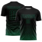 Shape Soccer Kelly Black Sublimation Uniform Green Custom Jersey Geometric Shape Soccer Kelly Black Sublimation Uniform Green Custom Jersey Geometric