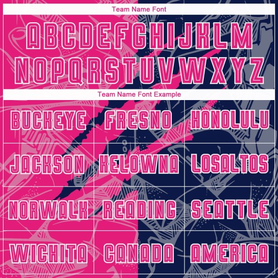 Sublimation Hot Scratch Jersey Custom Graffiti Uniform Pattern Pink-Navy Soccer Sublimation Hot Scratch Jersey Custom Graffiti Uniform Pattern Pink-Navy Soccer
