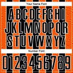 Jersey Soccer Sublimation Custom Black Uniform Orange-White Line