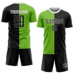 Green Custom Soccer Black-White Neon Sublimation Uniform Split Jersey Fashion