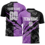 Purple Scratch Graffiti Jersey Pattern Black-Medium Custom Uniform Soccer Sublimation Purple Scratch Graffiti Jersey Pattern Black-Medium Custom Uniform Soccer Sublimation