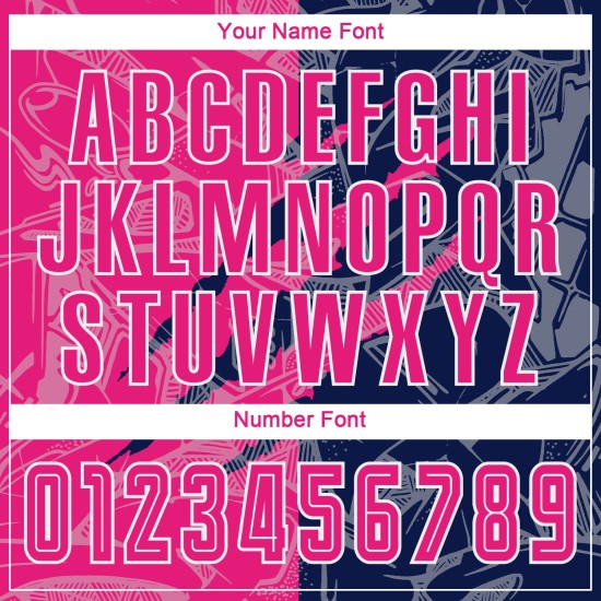 Sublimation Hot Scratch Jersey Custom Graffiti Uniform Pattern Pink-Navy Soccer Sublimation Hot Scratch Jersey Custom Graffiti Uniform Pattern Pink-Navy Soccer